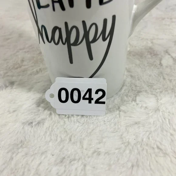 “A Whole Latté Happy” Hallmark Ceramic Travel Mug with lid Hallmark - Picture 8 of 8